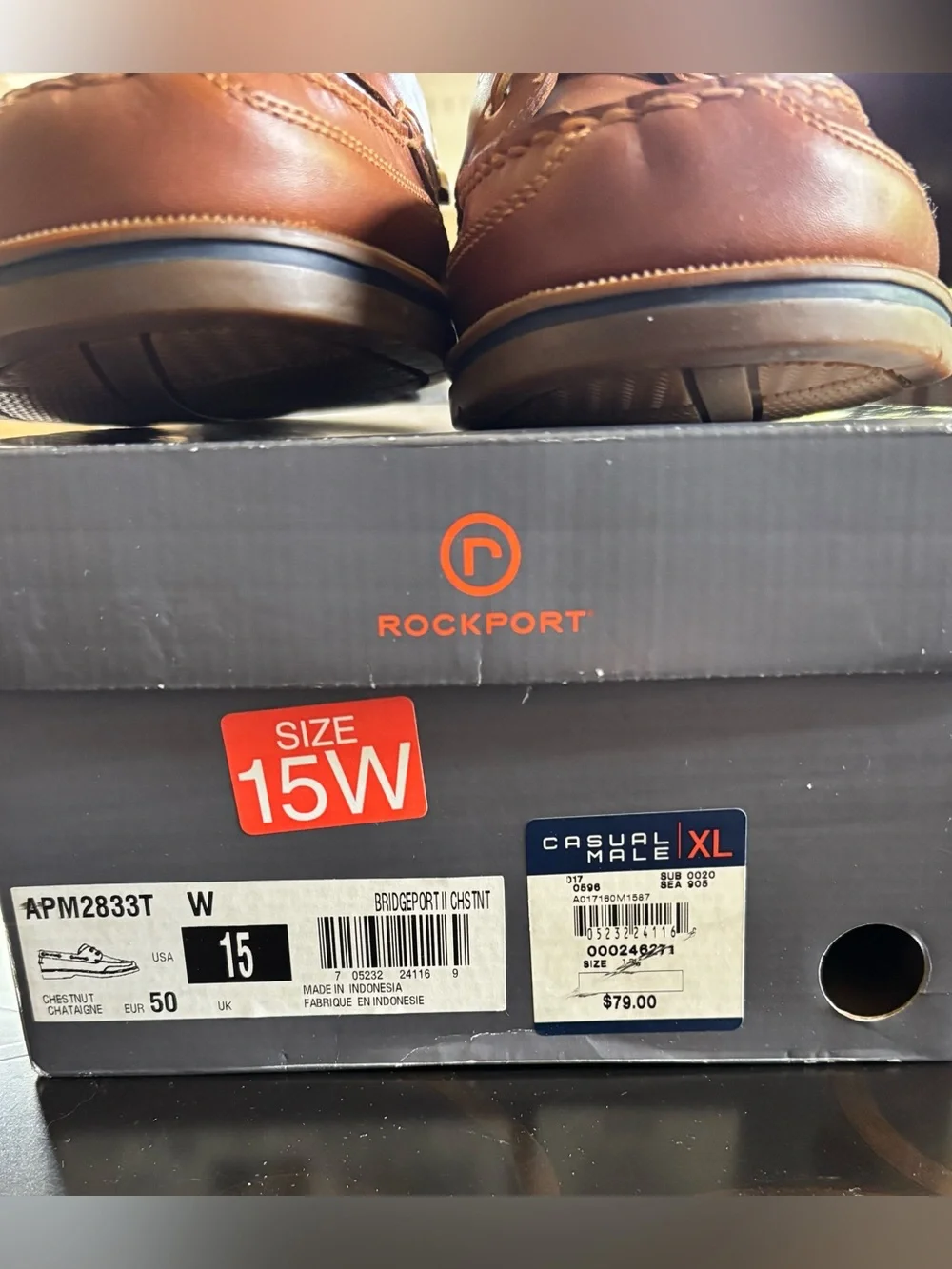 *NEW* Men’s Rockport Boat Shoes - Bridgeport II - Size 15W